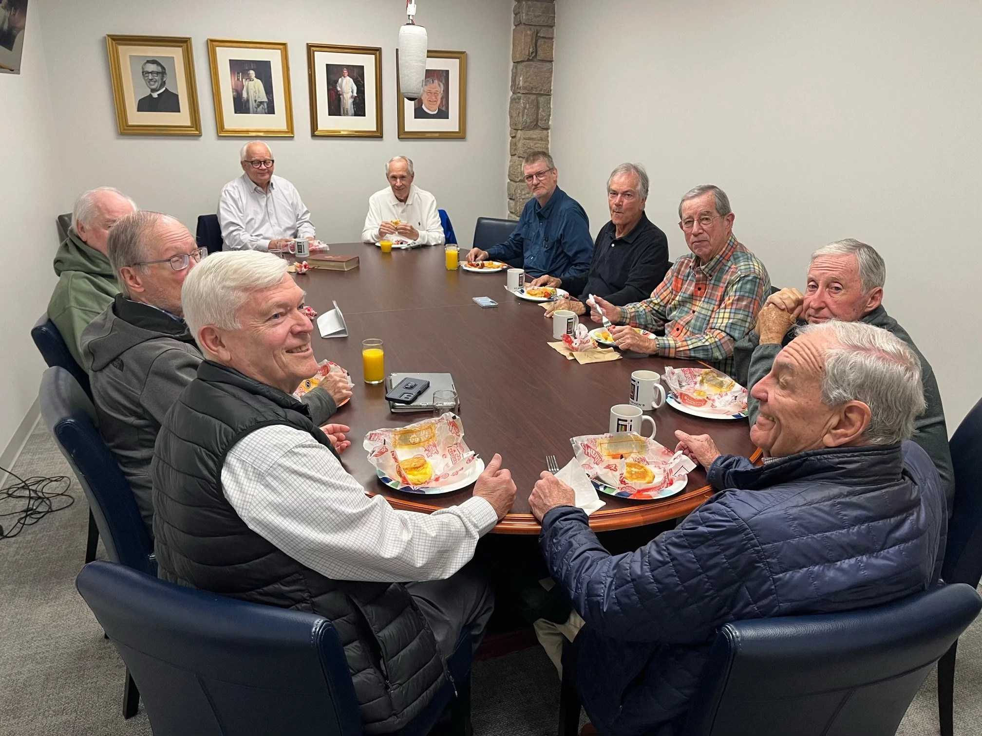 Scene from today's Men's Bible Study!