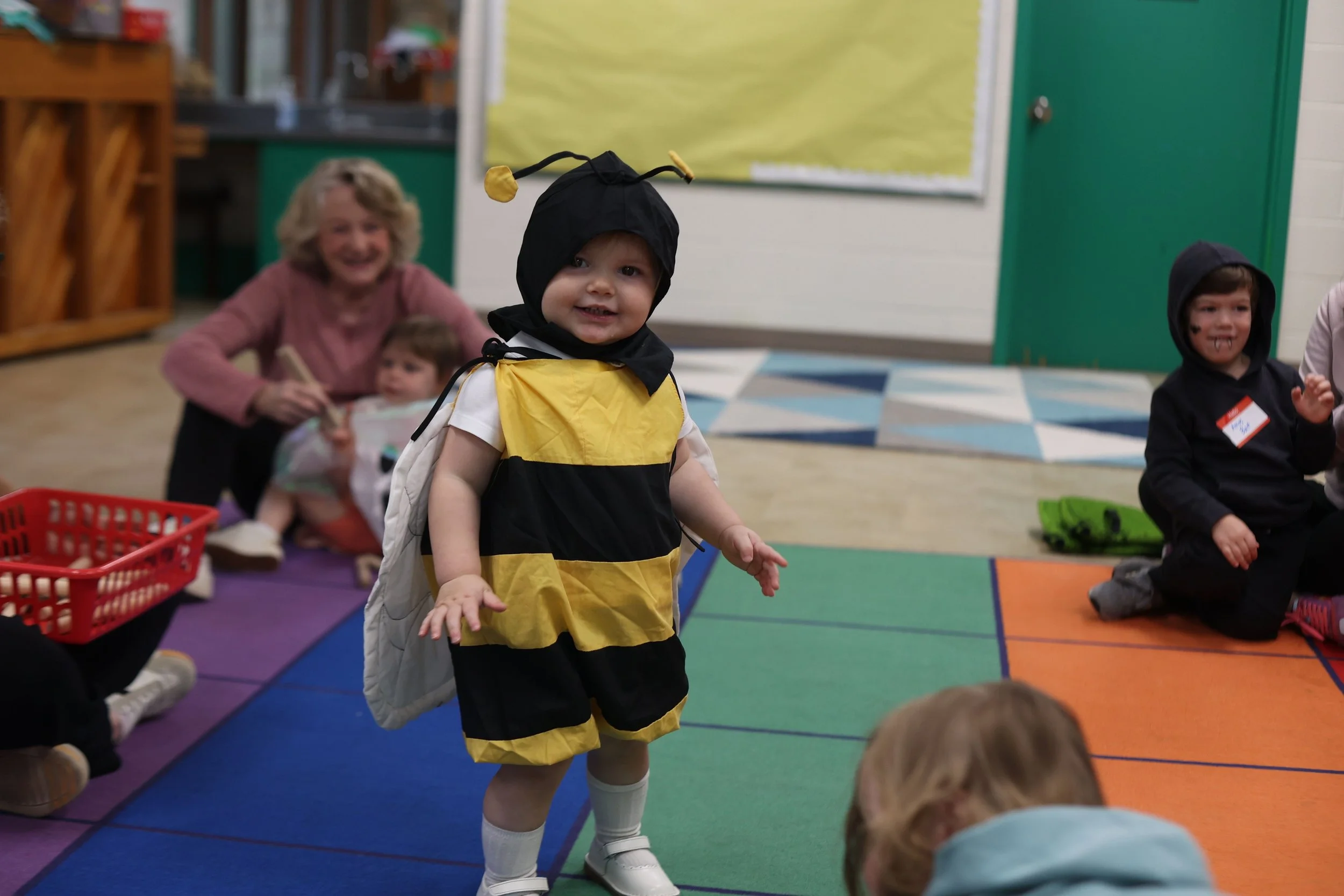 Scenes from Musikgarten! Musikgarten is a movement and music class for toddlers that is taught by our Director of Music, Dr. Filippa Duke.