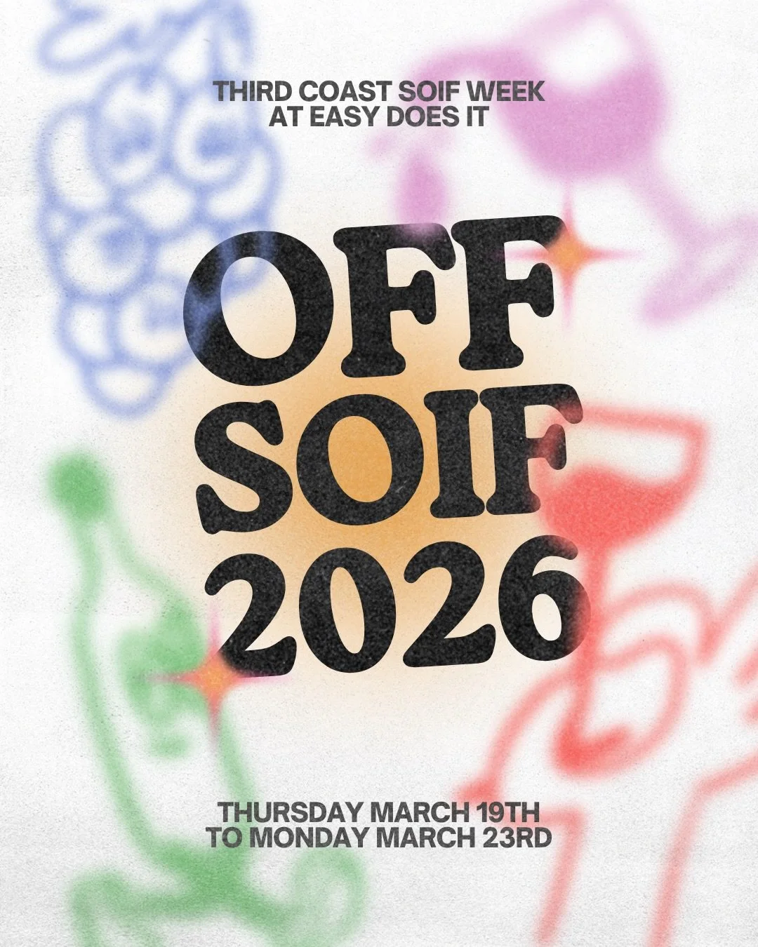 Countdown to @thirdcoastsoif begins. ⁠
⁠
Off Soif &lsquo;26 at Easy Does It. For your thirst. ⁠
⁠
⁠
🗓️ON THE SCHEDULE &mdash;>⁠
⁠
&bull; Thursday 3/19 Meet Your Importer Tasting ft. friends from Jos&eacute; Pastor, Louis/Dressner, Selection Massa