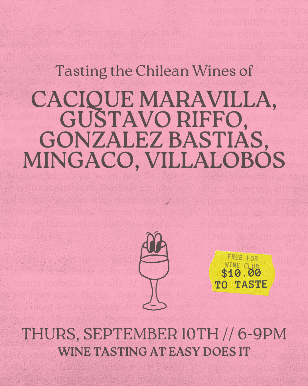 Tasting: Chilean Wines
