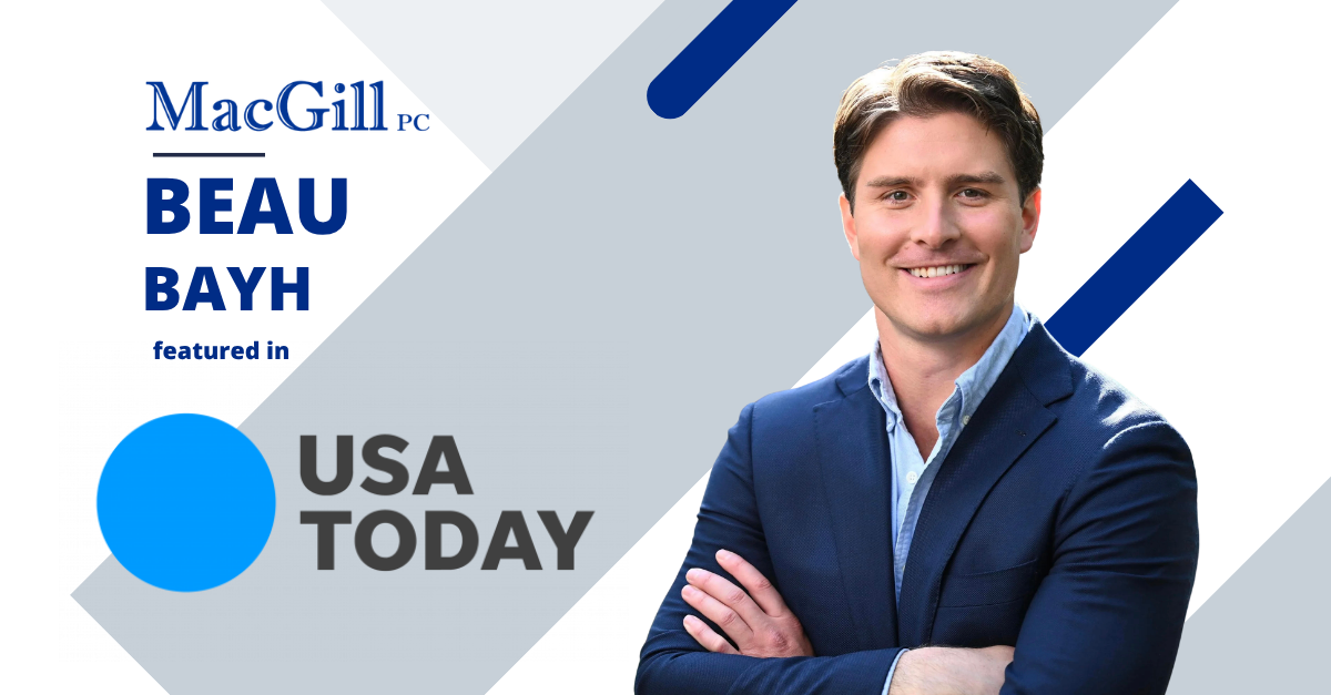 Attorney Beau Bayh Featured on Front Page of USA Today