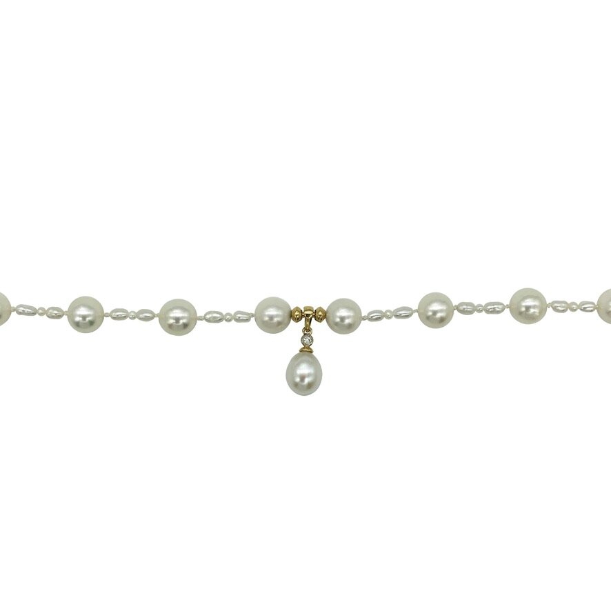 Girl with the Pearls Necklace