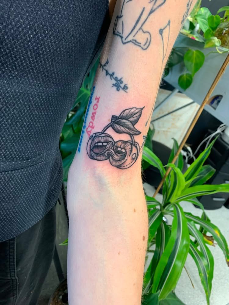 cherry tattoo flash tattoo Englewood ohio