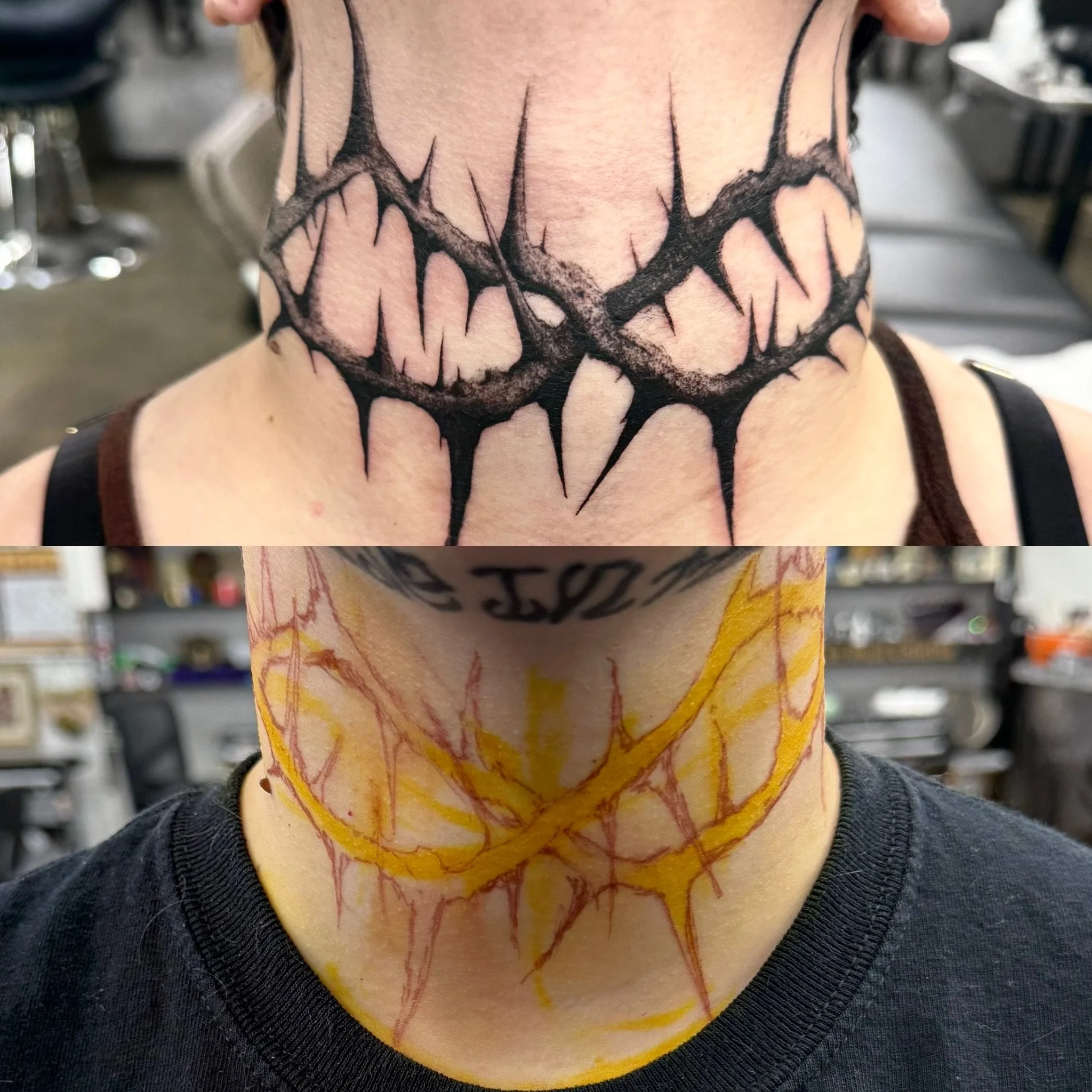 drawn on sharpie crown of thorns tattoo Englewood ohio