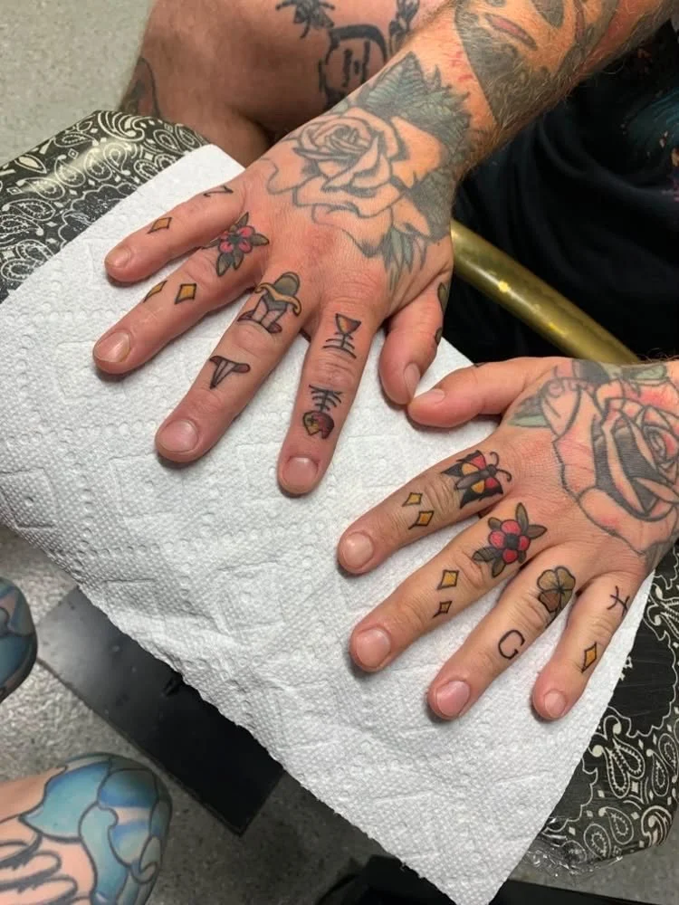 traditional tattoo finger tattoos englewood ohio