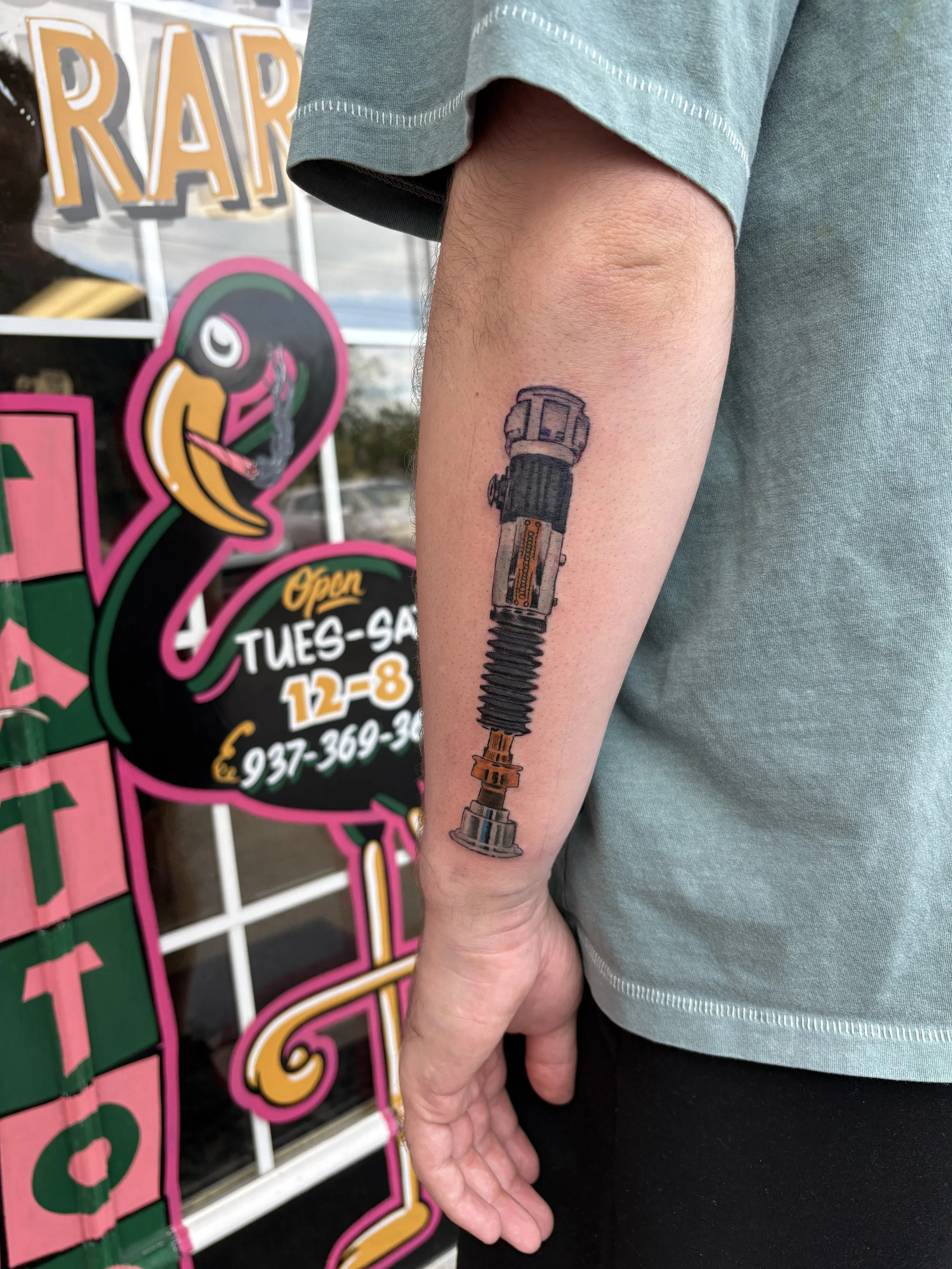light saber tattoo star wars tattoo Englewood ohio
