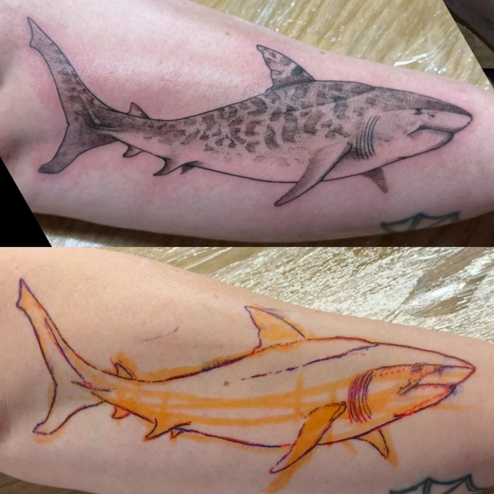 shark tattoo drawn on tattoo sharpie tattoo englewood ohio