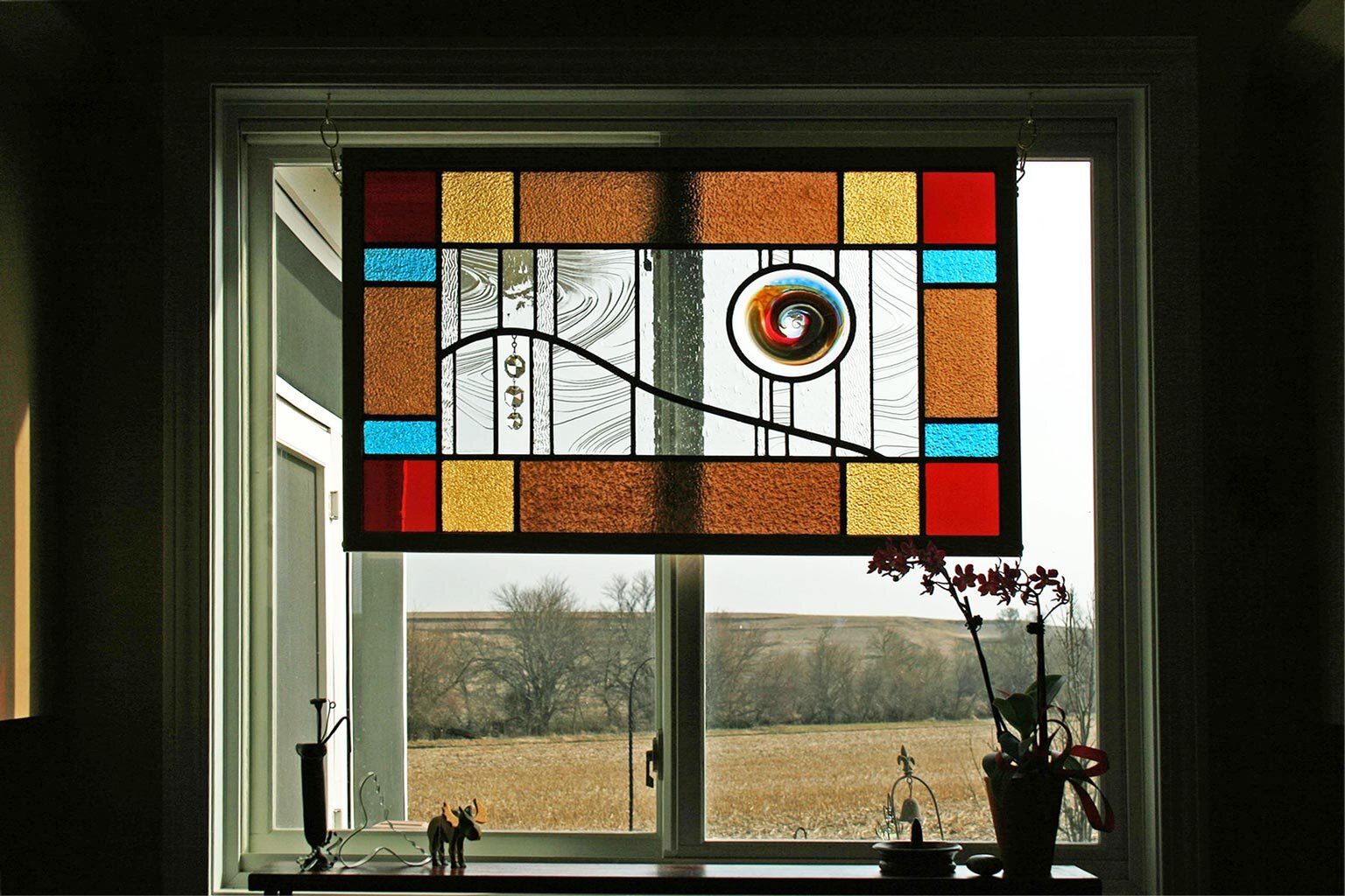 Stained Glass Kitchen Windows — Painted Light Stained Glass