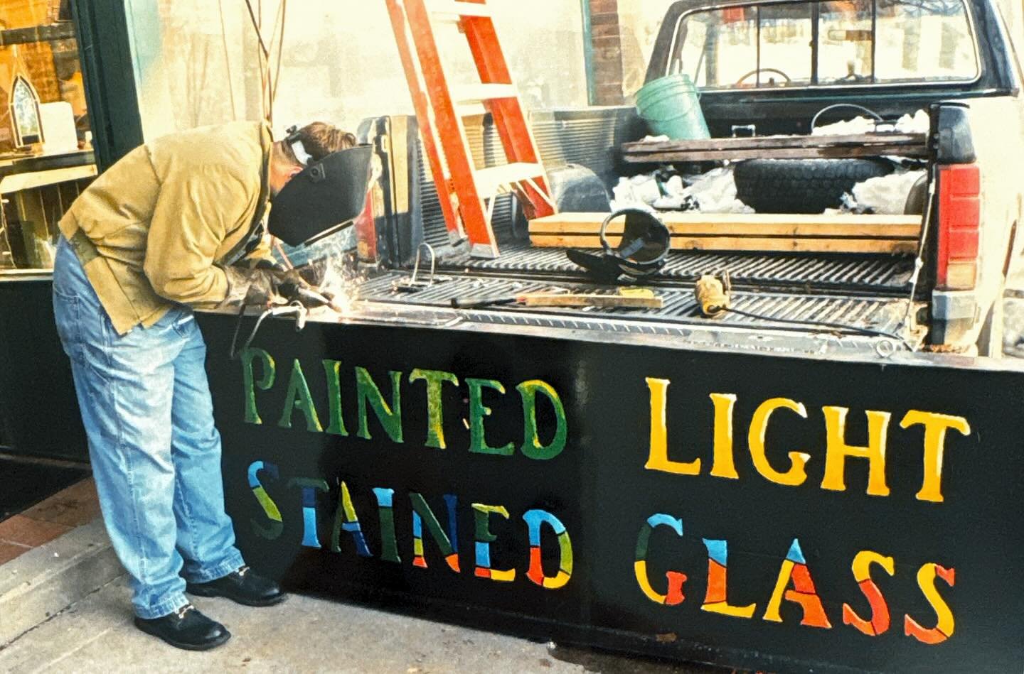 PAINTED LIGHT STAINED GLASS I will never forget the brainstorming with my bestie @jillcakes when I first started my business in the late &lsquo;90&rsquo;s. We were on a walk and Painted Light just felt right. If you&rsquo;ve ever seen how stained gla