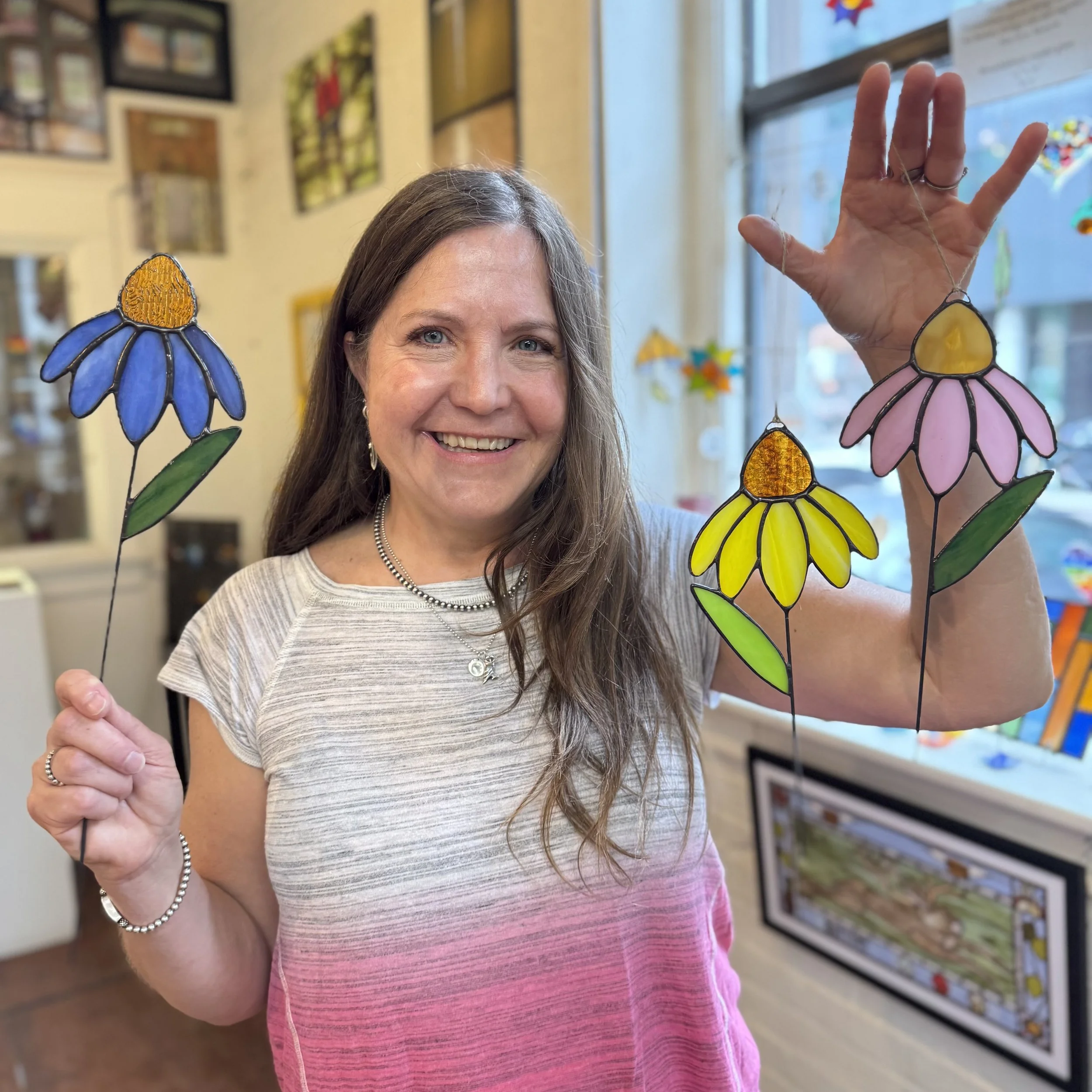 Coneflower Suncatcher/Plant Stake Workshop