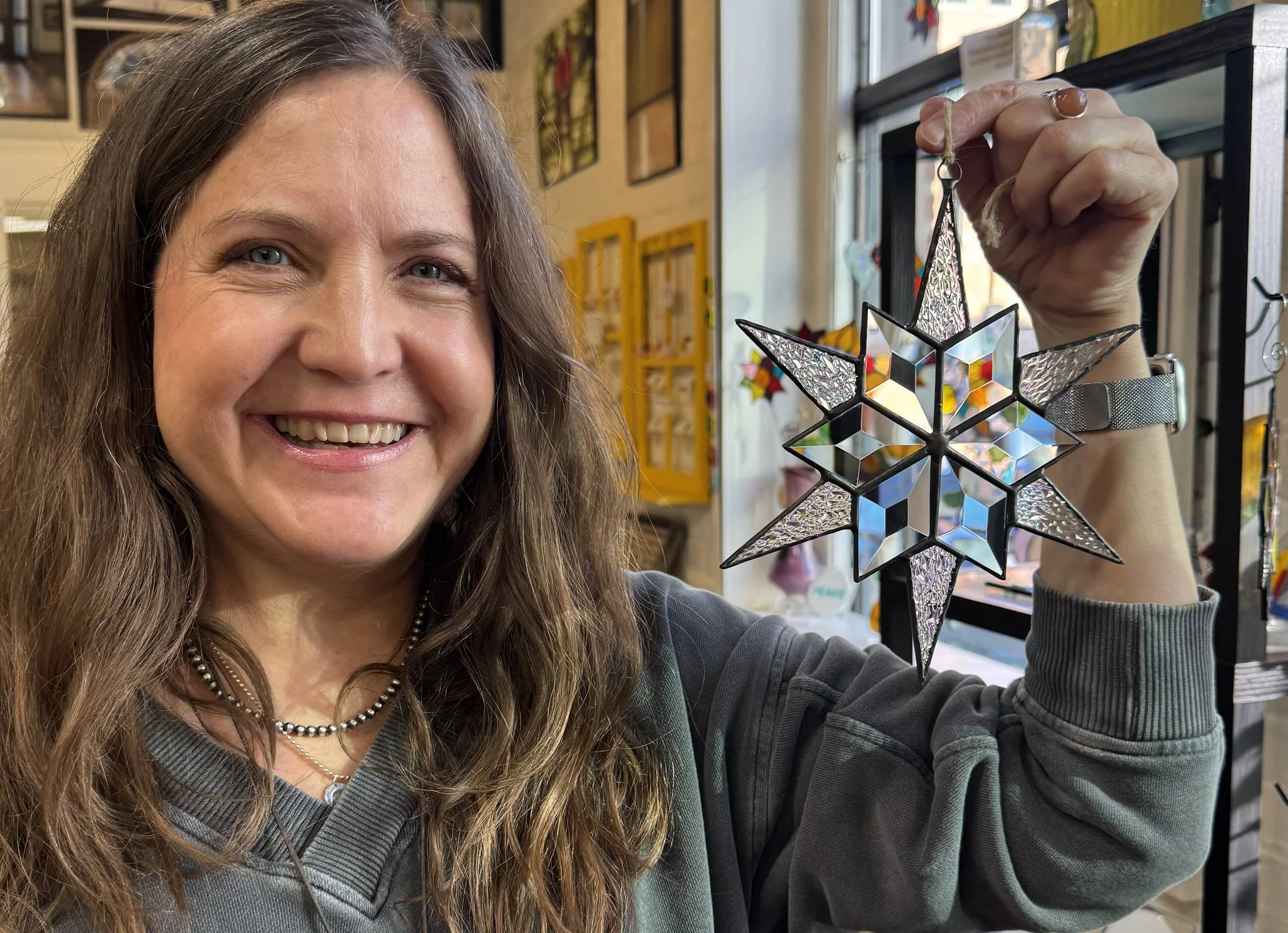 12-Point Snowflake Suncatcher Workshop