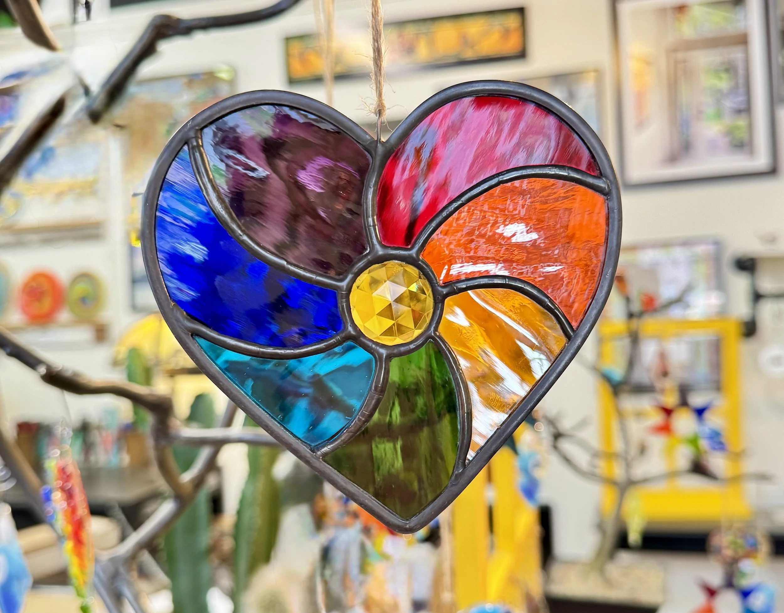Rainbow Heart Suncatcher Workshop