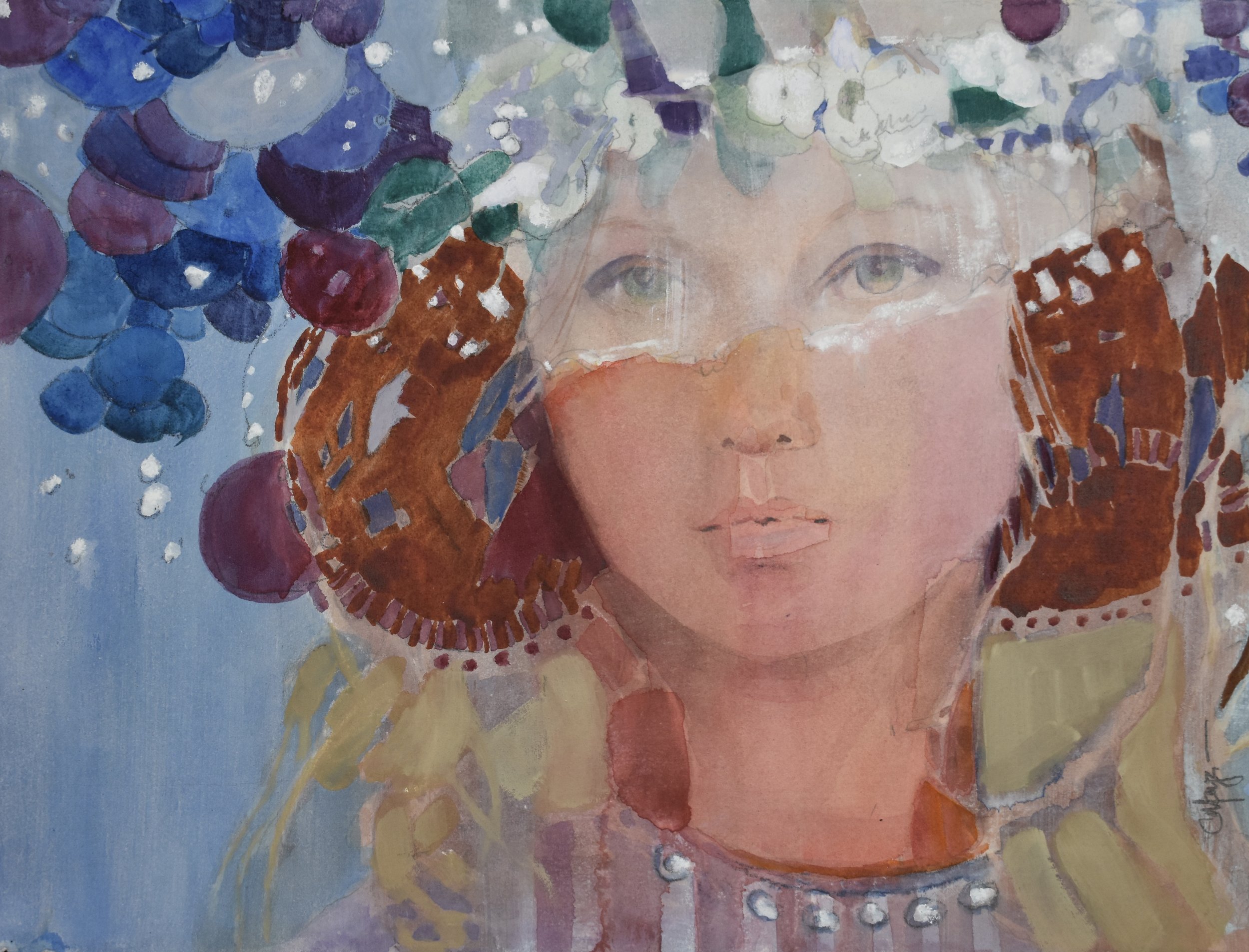 Celebration, Watercolor,  11.25"  by 15.25"