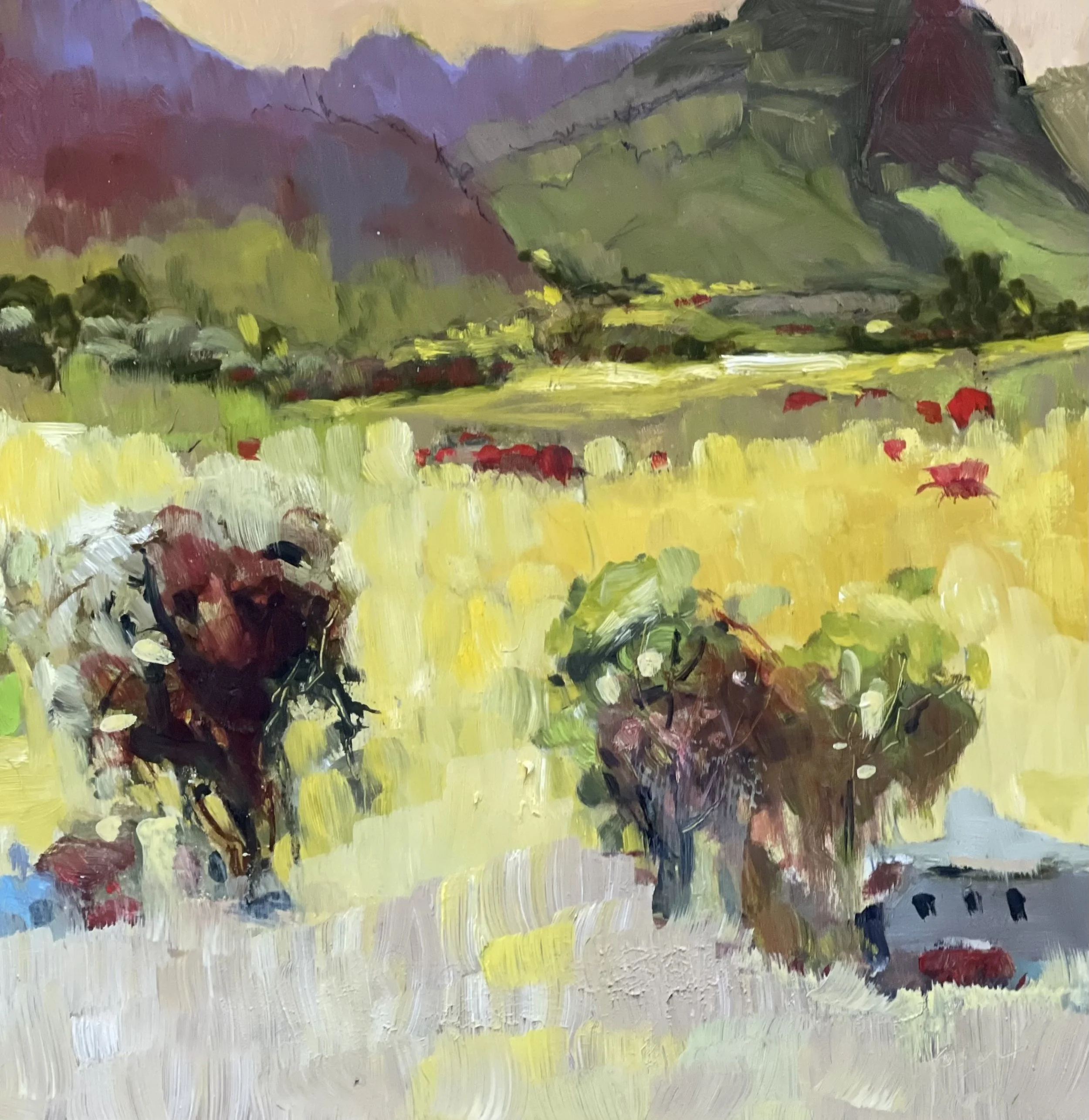 Colorado by Train , Oil, 12" by 12"