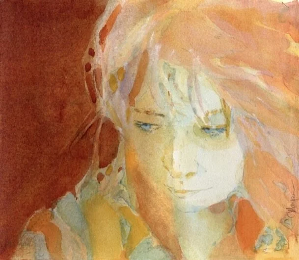 Self, Watercolor, 7.75" by 8.5"