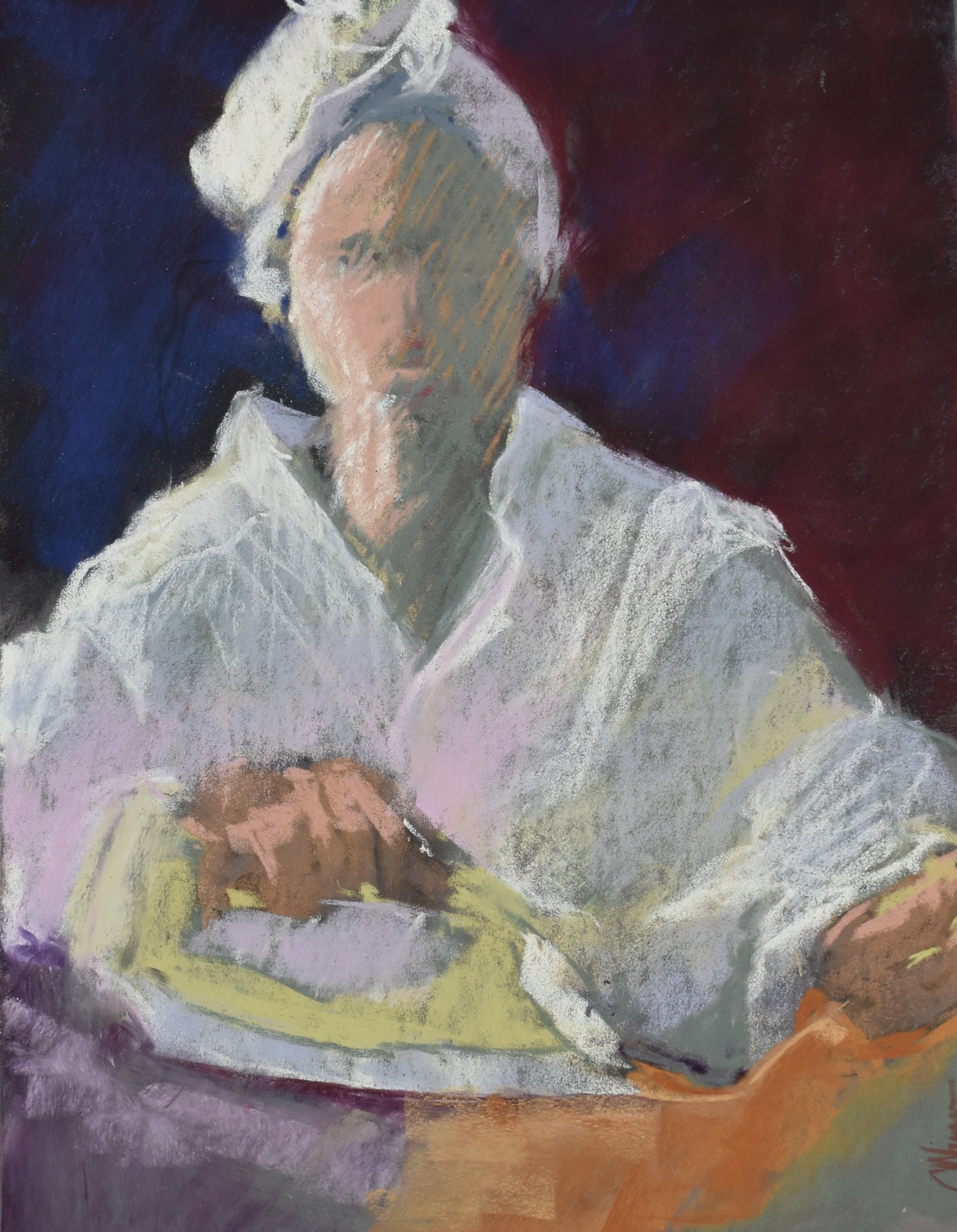 Iron, Pastel. 13.5" by 10.5"