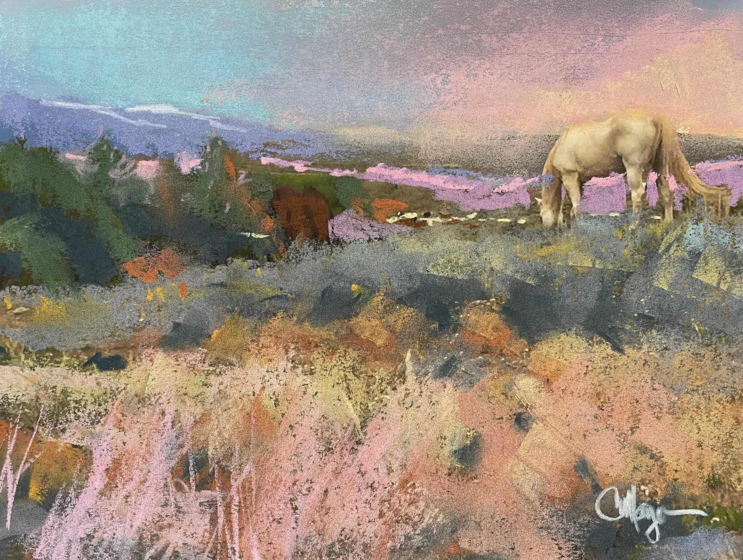 Wyoming, Pastel, 7.5" by 11"