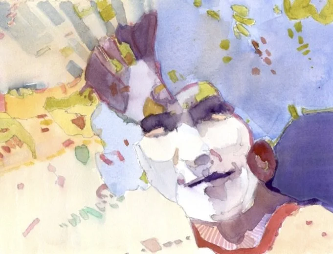 Blues, Watercolor, 7.5" by 11.25"