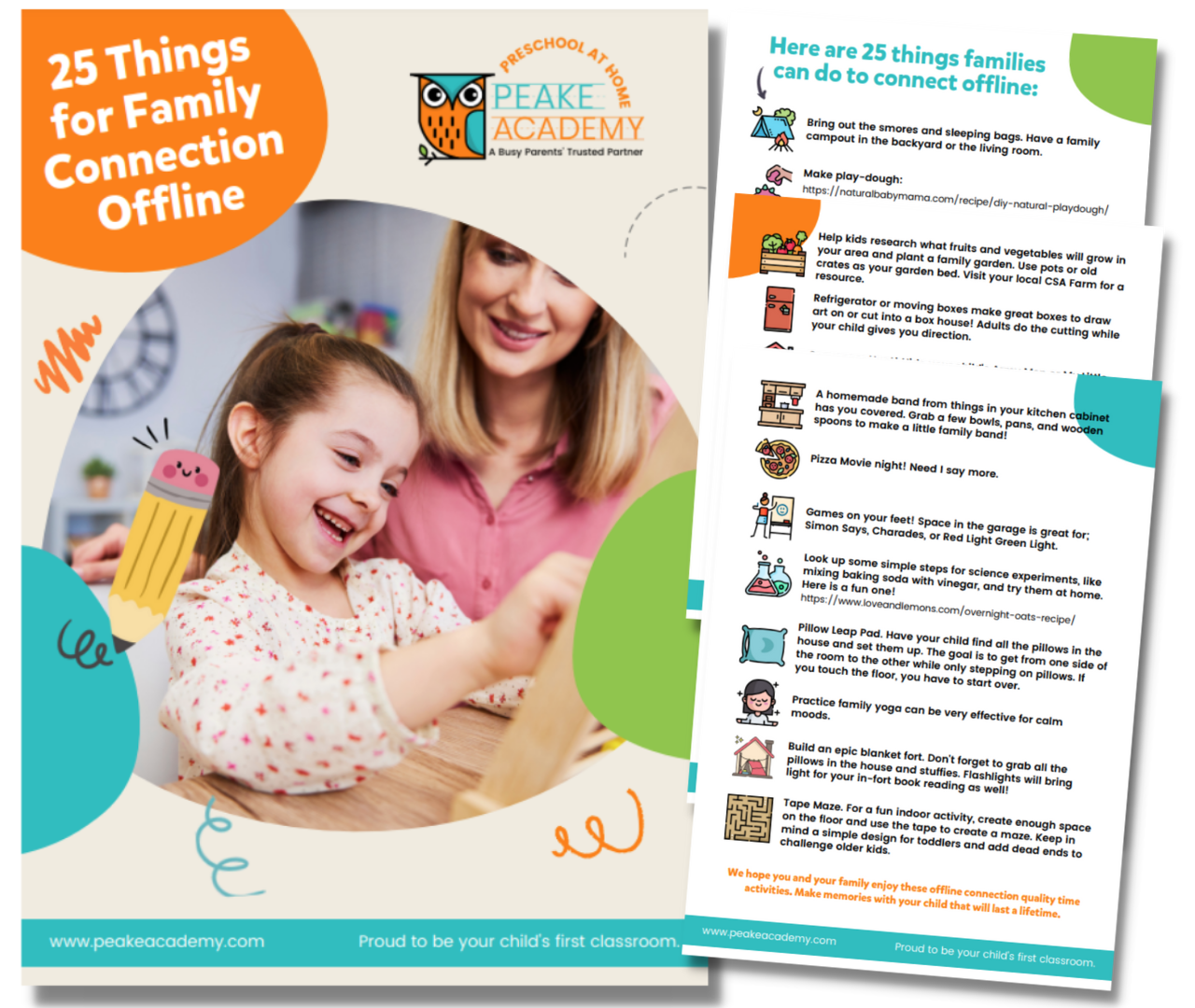 25 Things for Family Connection Offline — Play Boutique