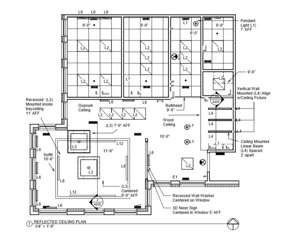 REFLECTED CEILING PLAN