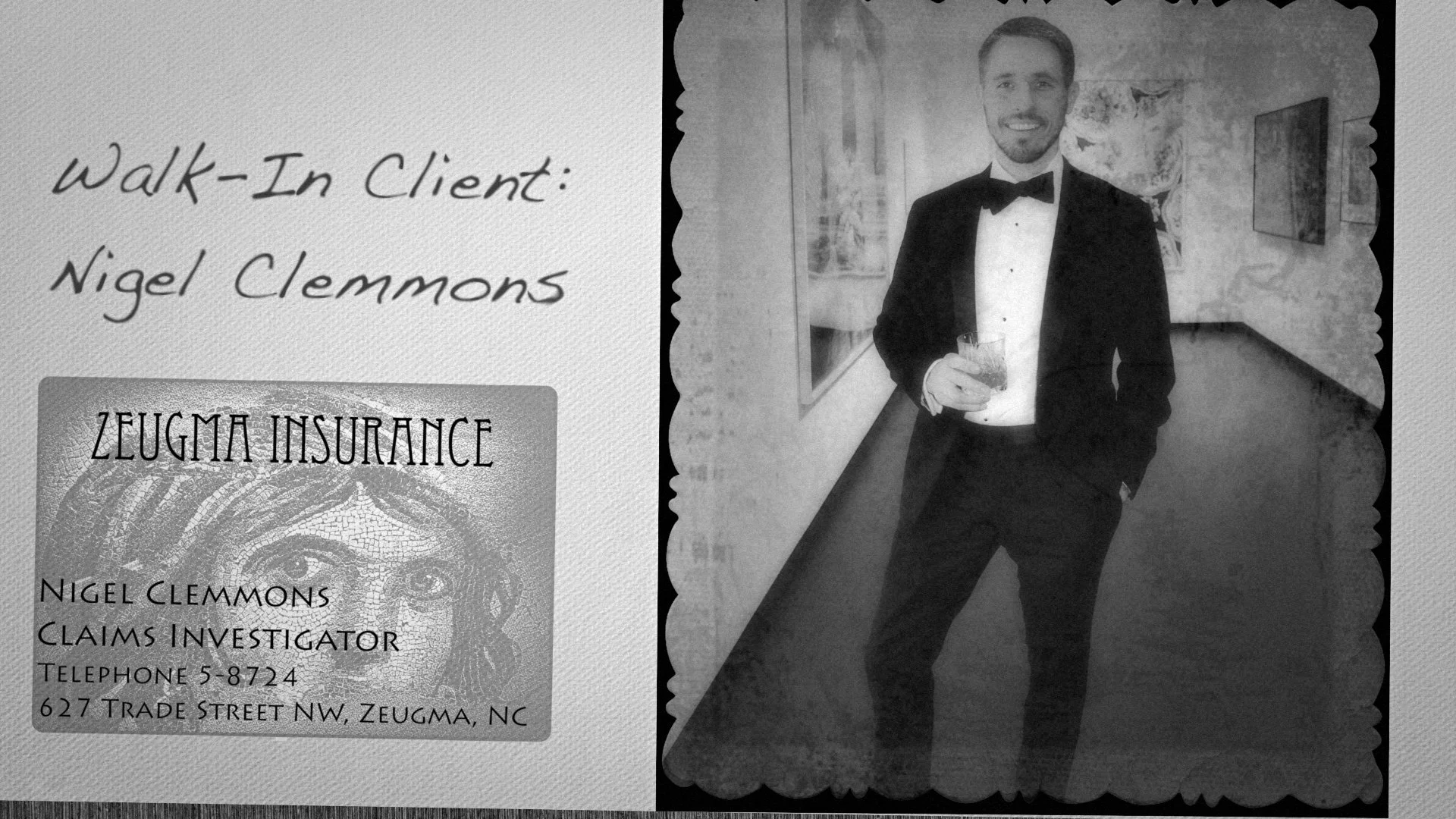 Walk-in Client: Nigel Clemmons