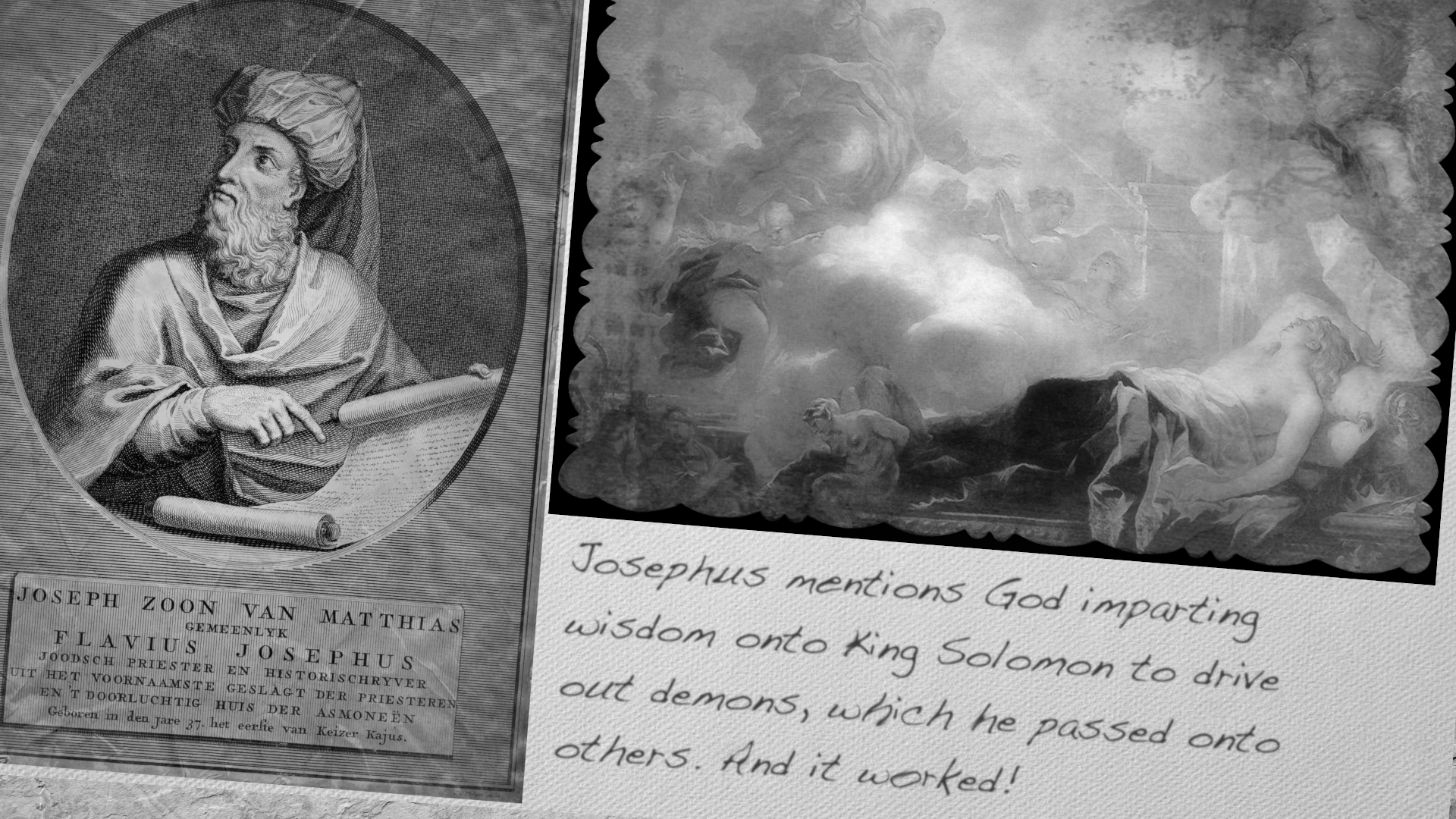 Josephus mentions God imparting wisdom onto king Solomon to drive out demons, which he passed onto others. And it worked!