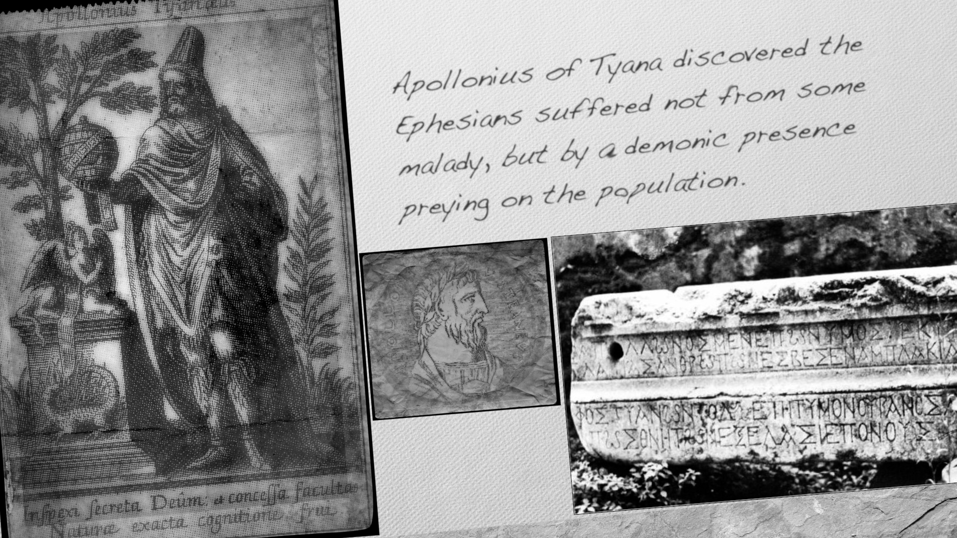 Apollonius of Tyana discovered the Ephesians suffered not from some malady, but by a demonic presence preying on the population.