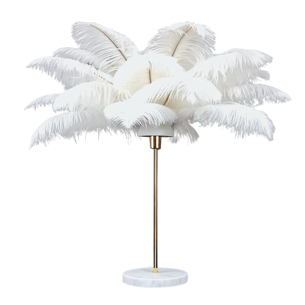 Aluna Mago Gold Feather Lamp