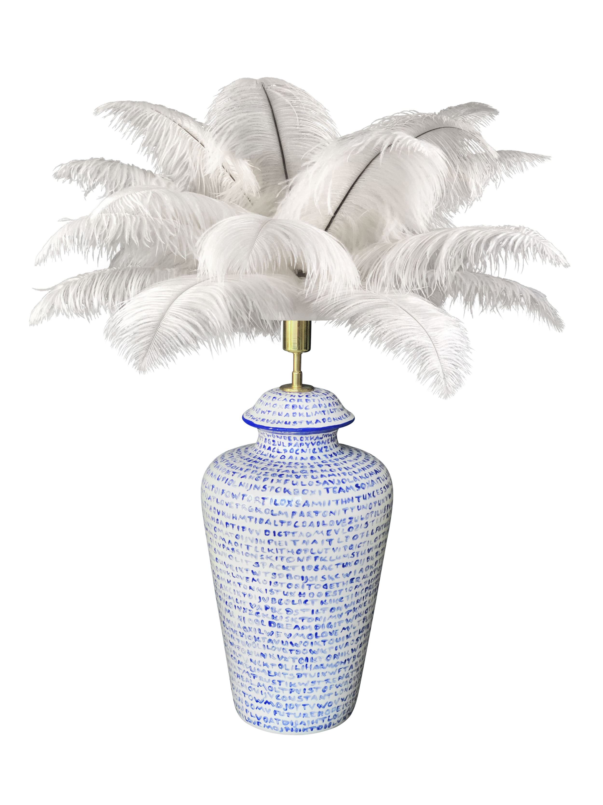 Aluna Mago Vase Feather Lamp - Scripta