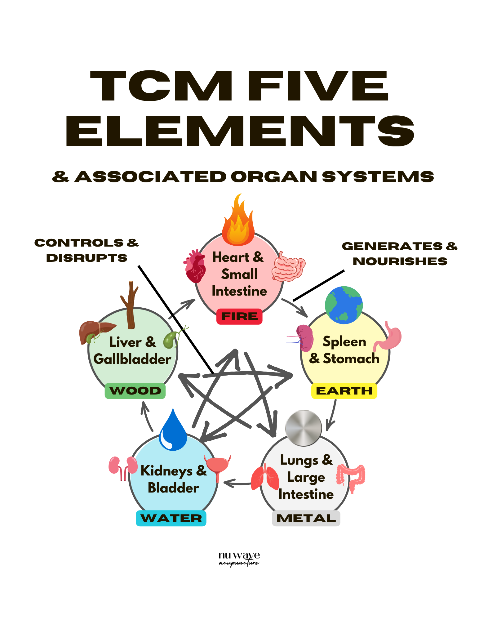 five elements in TCM