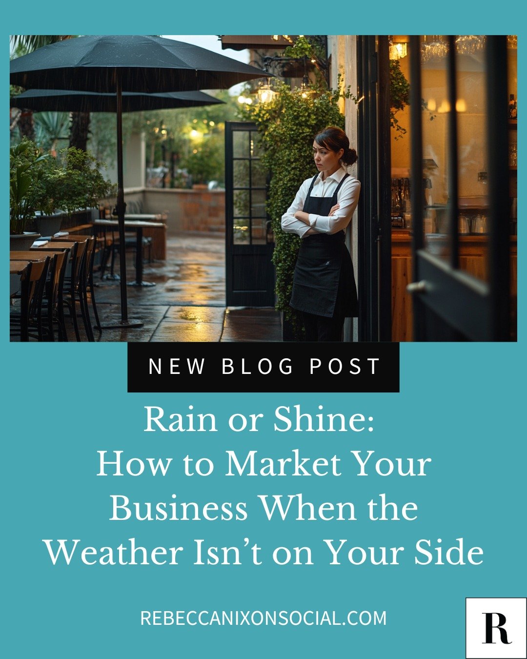 🌧️ Cold snap got your biz in a slump?
Toronto&rsquo;s late-May weather is giving November vibes, and if you&rsquo;re a patio, sandal, or sunshine-based business, I feel you. But all is not lost! You can market your business creatively even when the 