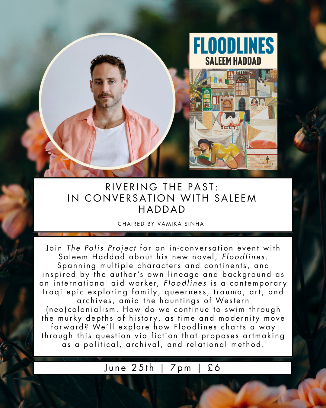 saleem haddad floodlines brick lane bookshop