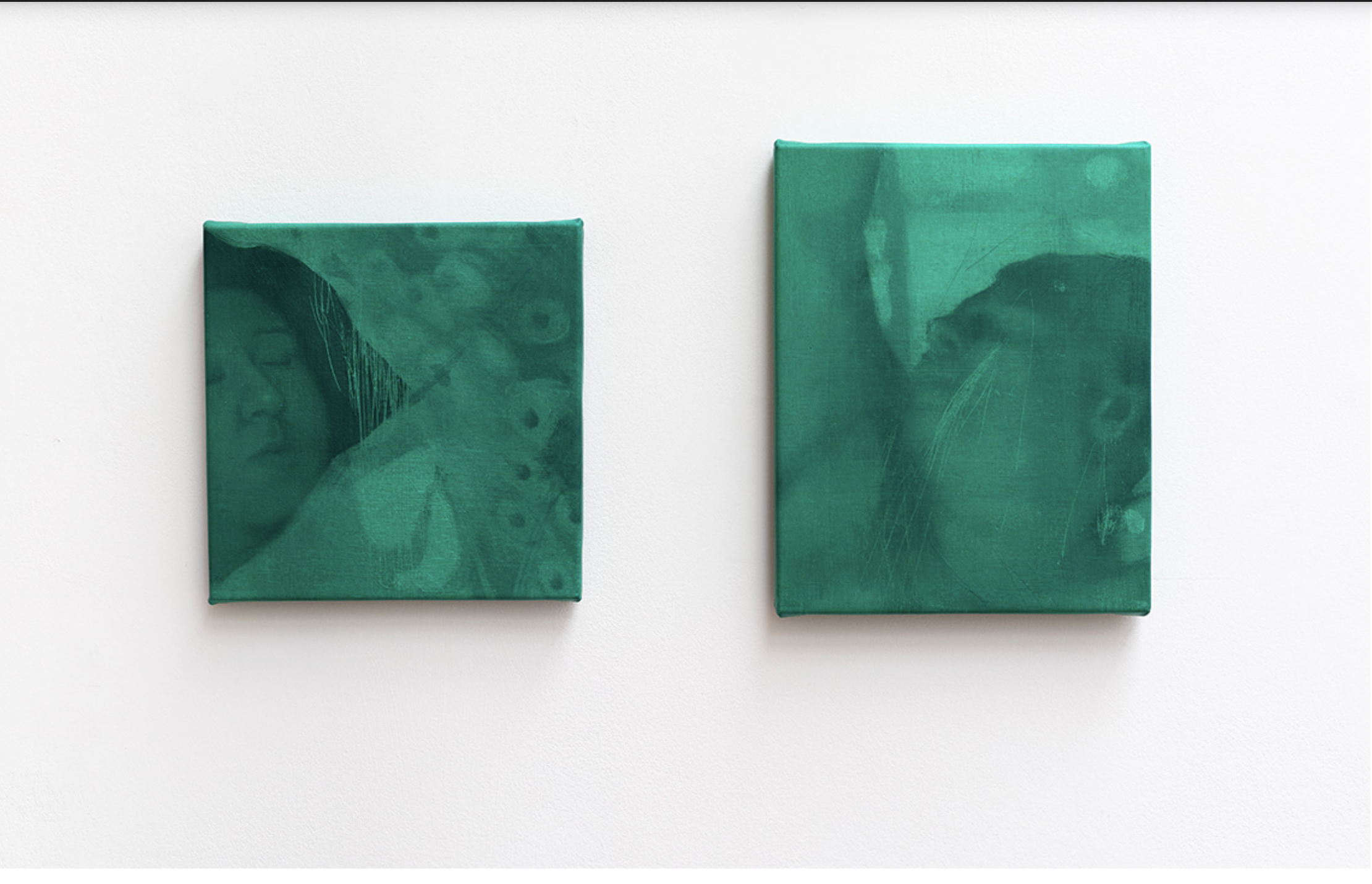 Installation view from secondskin, a collective exhibition by Hayaty Diaries at Greatorex, London 2025. Photography by Jacob Sirkin