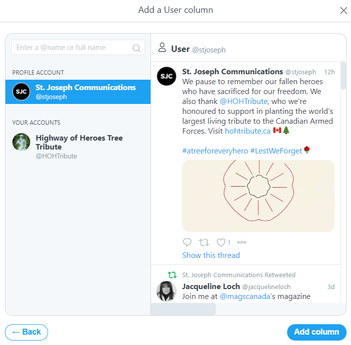 St Joseph Communications Tweet.png