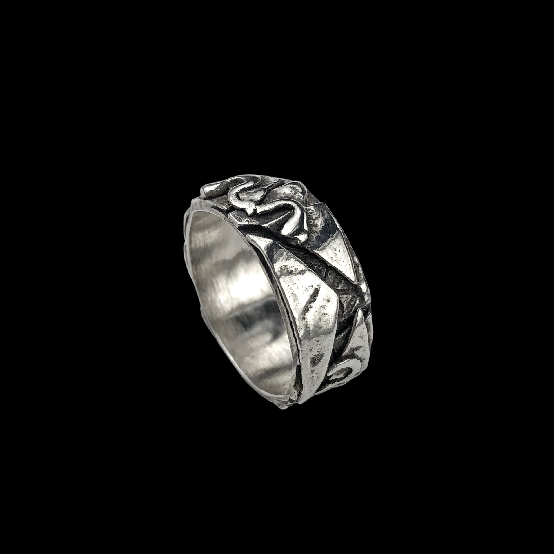 Organic Fused Sterling Silver Ring (size 7)