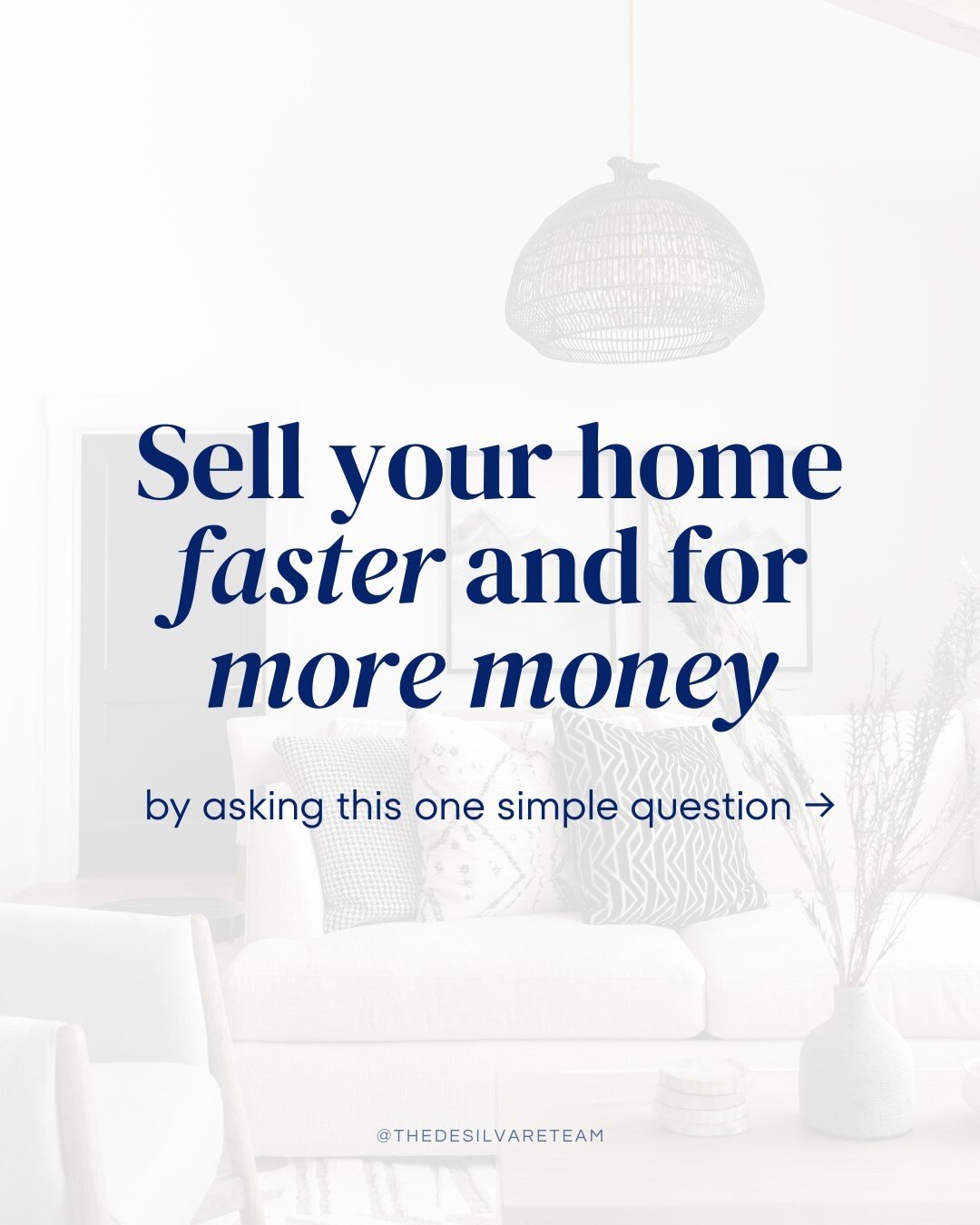 Looking for a way to make your home stand out in a crowded market? It all starts with this one simple question. ⁠
⁠
Swipe to see how I help sellers sell their homes quickly &mdash; and for top dollar all with one question I ask my clients. ⁠
⁠
Find t