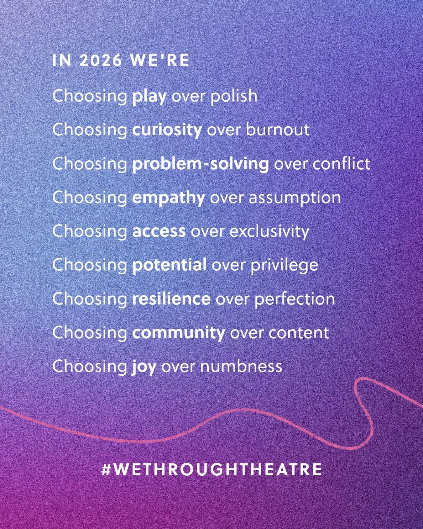"Choices are the hinges of destiny." (Pythagoras) This is what we can choose, together. What would you add to the list?