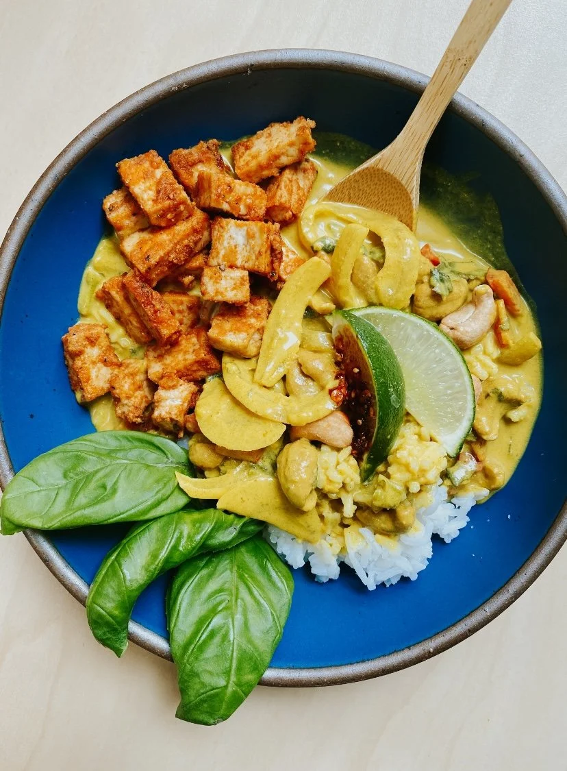 Vegan Coconut Curry with Tofu, PlantBased & GlutenFree — homemadebyhannah