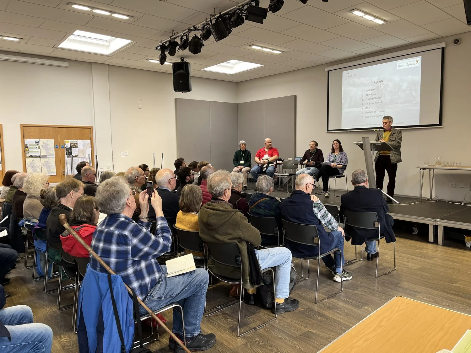 Jon Pavey presents the Treasurers report