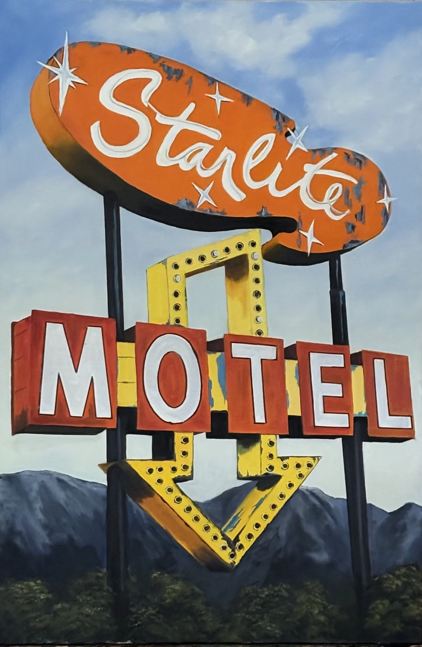 Somebody said while looking at this painting, rooms by the hour.  