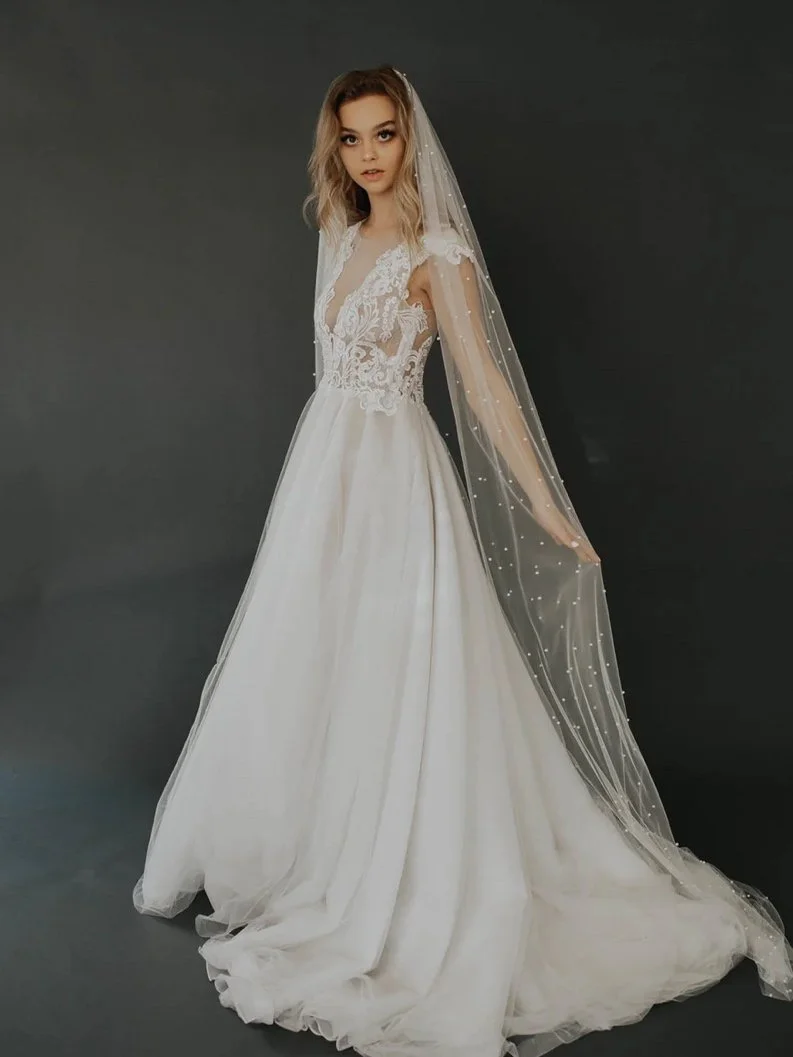 Untamed Petals Tulle Veil Untamed Petals Cassia Veil – Luxe Redux Bridal main image 2
