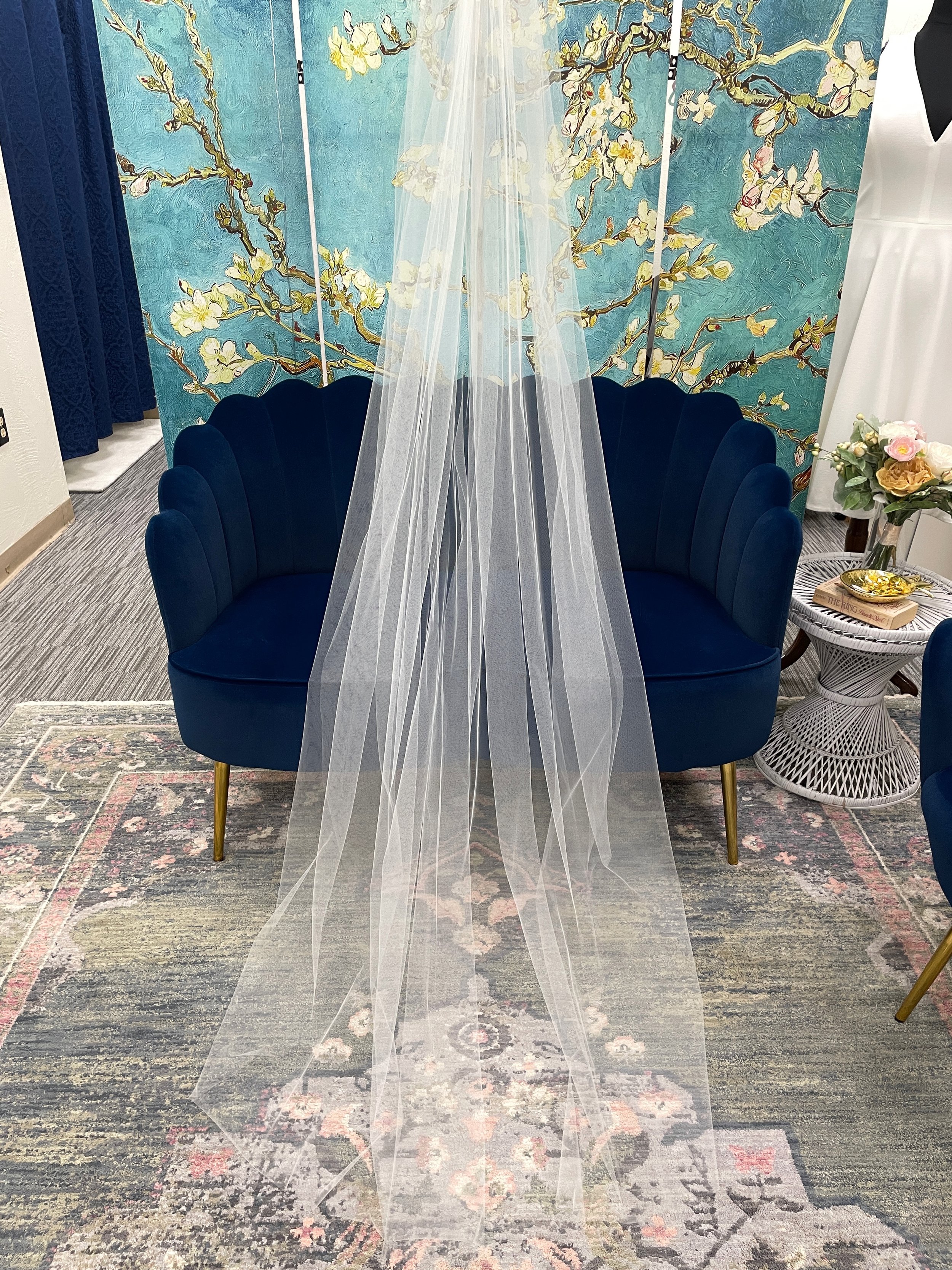 Veil:  classic plain cathedral length