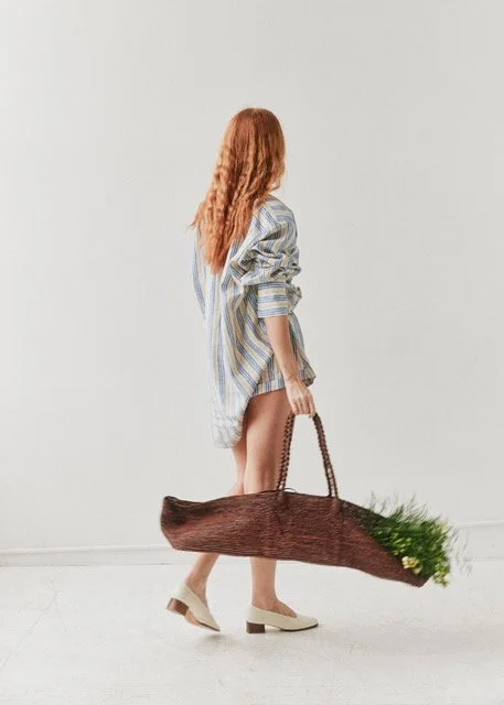 Alma Forager Tote in Woven Raffia