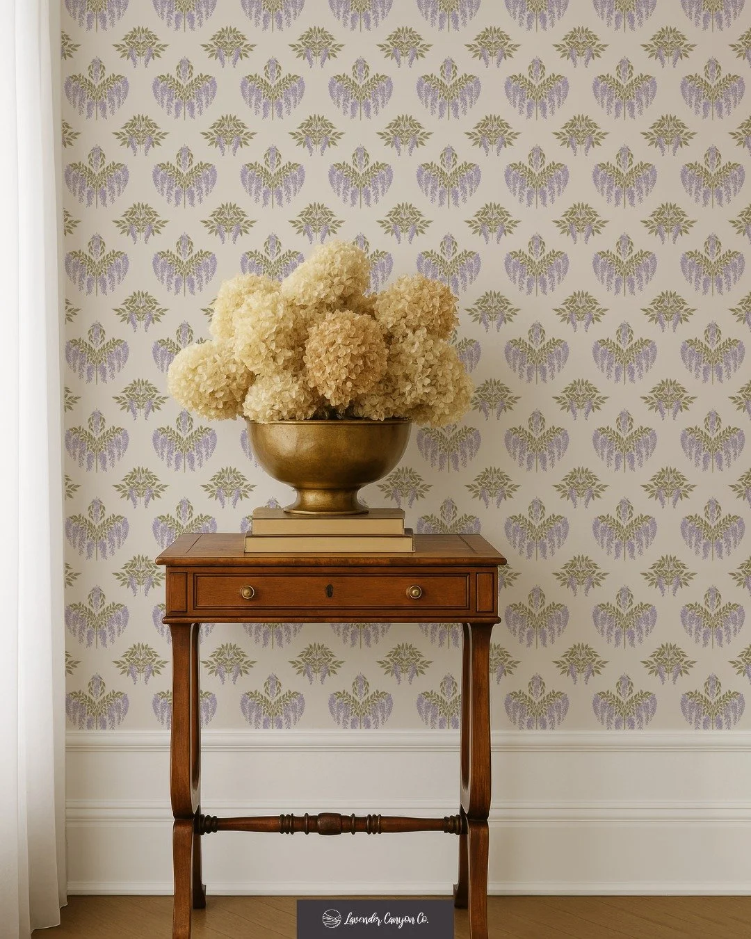 Softly nostalgic, with a touch of grace.  Falling Wisteria captures the feeling of sunlight on painted walls.  Delicate, layered, and endlessly familiar.

Available now as peel-and-stick wallpaper on @Spoonflower.  Search design ID 2034023.

.
.
.
.
