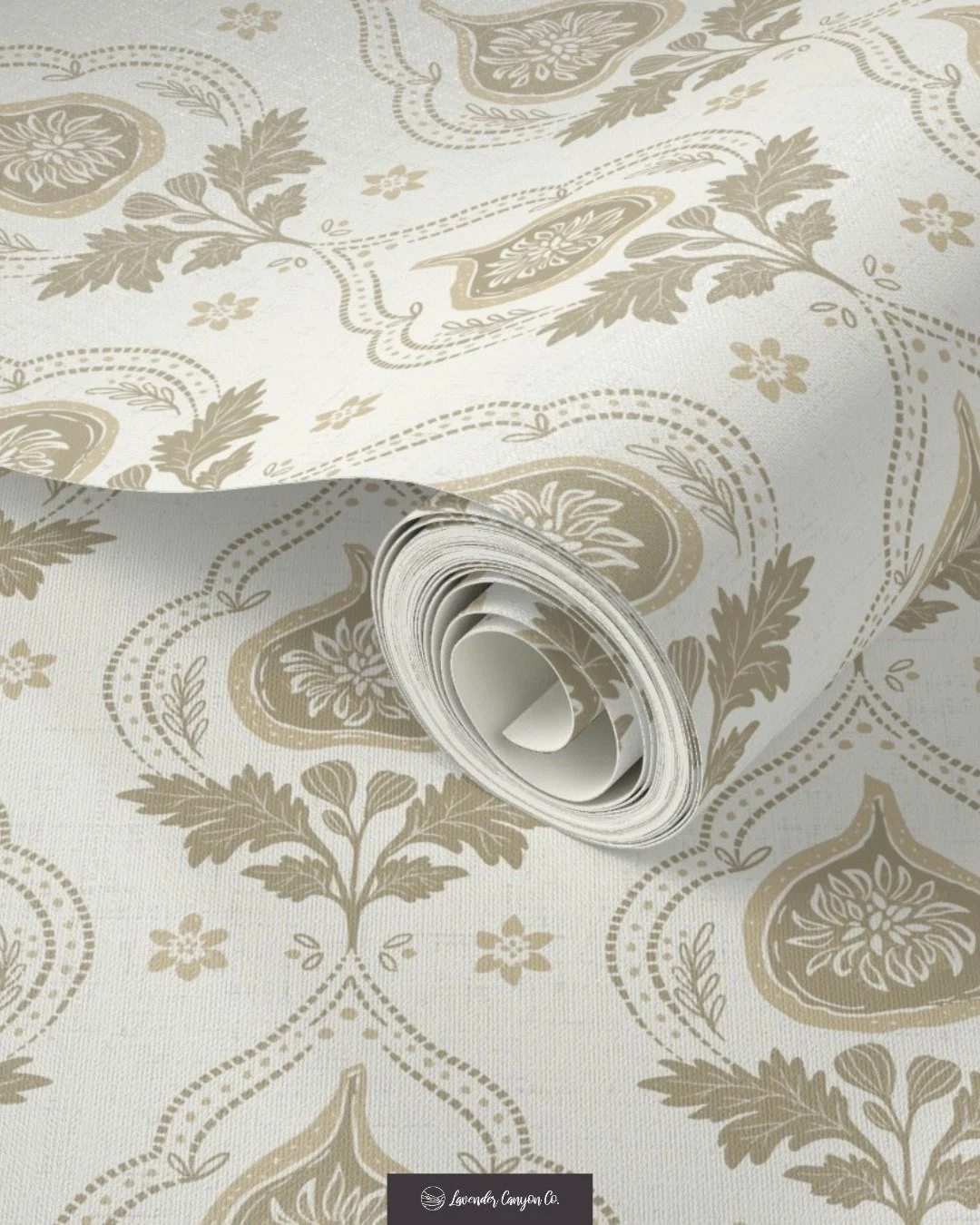 Inspired by the late-summer stillness of wine country.  This hand-carved block print, Sonoma Fig, brings warmth and quiet sophistication. 

Available as peel-and-stick, pre-pasted, traditional, and vinyl wallpaper styles on @Spoonflower.  Search Desi