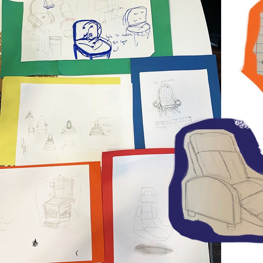 Here's an idea!💡We regularly use this sketching exercise to introduce students to the #designthinking steps. Want to try it yourself? ✏️👀

Step 1 (Empathize &amp; Define): Each student is assigned a Spongebob character, who is their &quot;client.&q