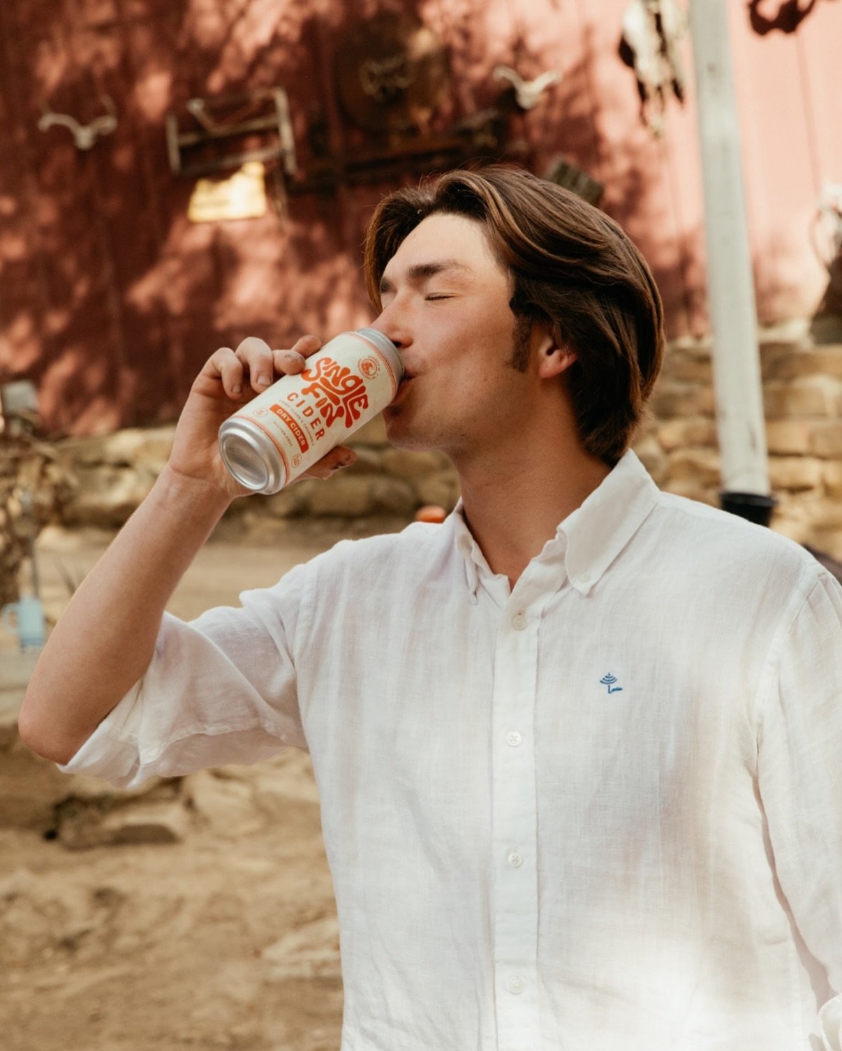 Crack, sip, enjoy &mdash; it&rsquo;s instant refreshment with @singlefincider.🍎 Join us at the taproom this weekend (2-7PM) to enjoy a glass yourself.	
	
#SingleFinCider #cider #hardcider #santabarbara