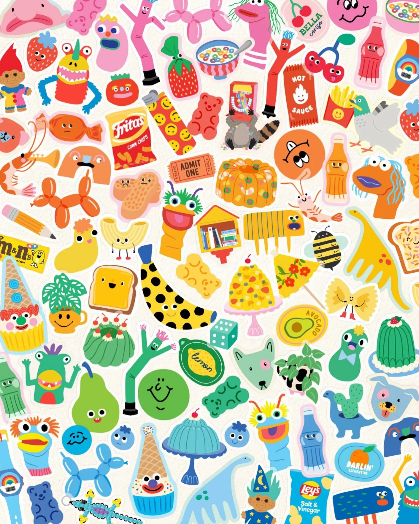 The only thing better than stickers is stickers in rainbow order 🌈

Some of you eagle-eyed folks might spot a few stickers that haven&rsquo;t been released yet (but are coming very soon).