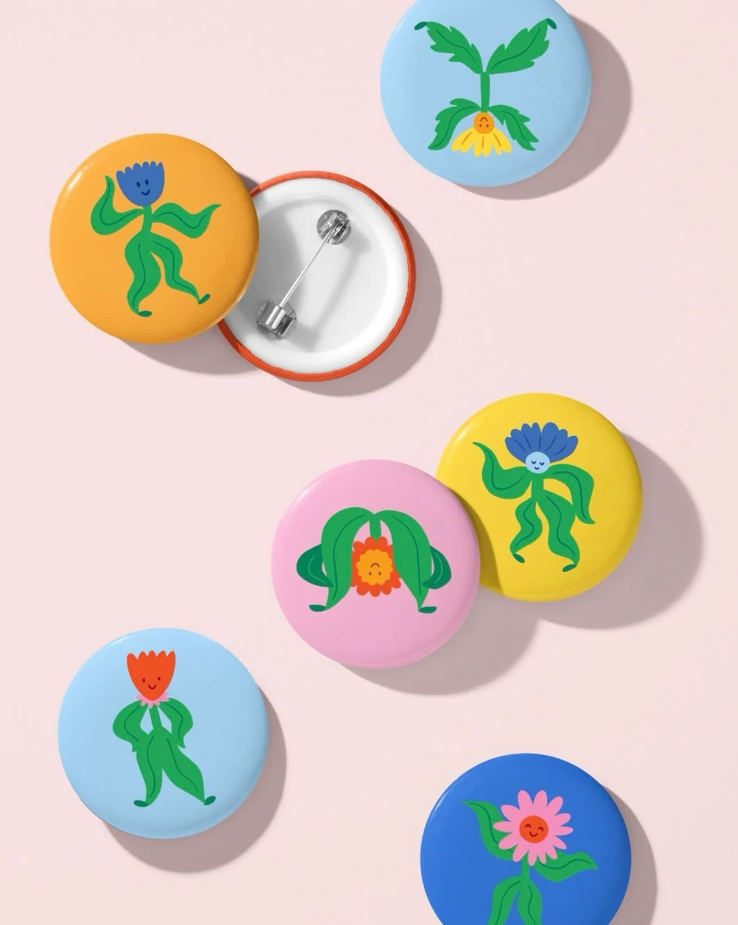 I absolutely love these flower dancers I created for @moonbowcreativeco (swipe to see the sticker sheet). How cute would they be as a set of buttons?? 

This is just a mockup I made for fun, there are no plans for Moonbow to add buttons to the lineup