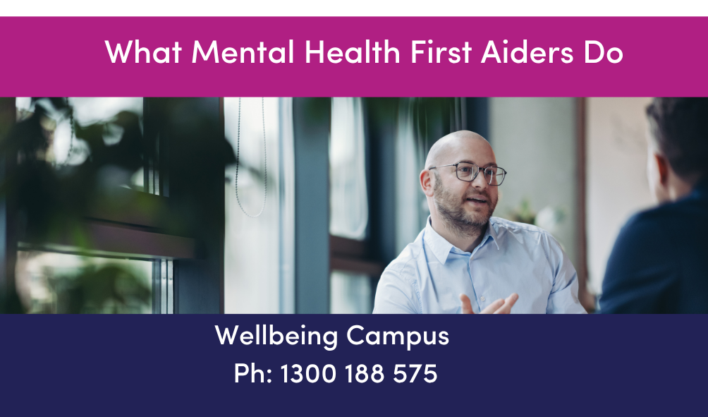 Mental Health First Aid Is Not Therapy: What MH First Aiders Do (and Don't Do)